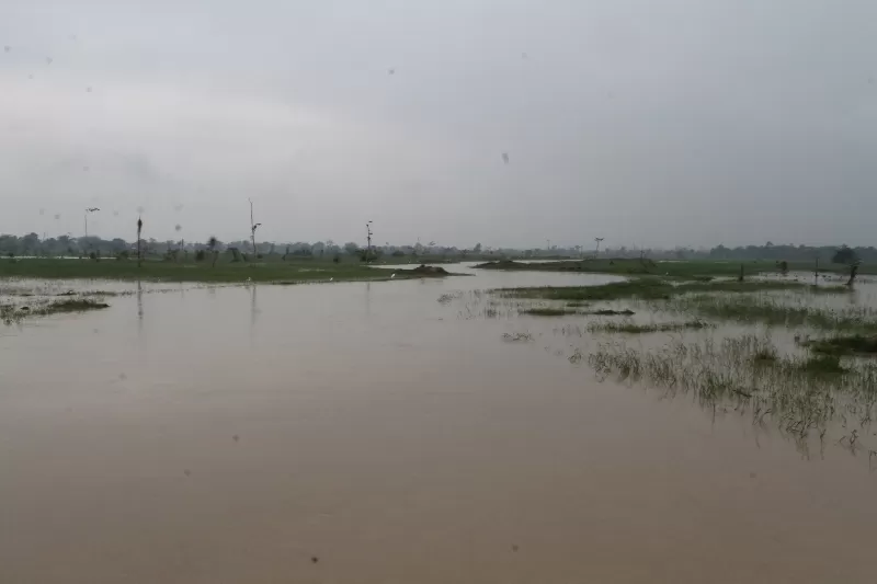 Extensos sectores de la zona rural del municipio de Arauquita fueron ocupadas por las aguas desbordadas del río Caranal.