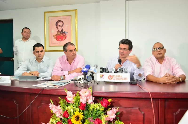Los ministros del Interior Aurelio Iragorri Valencia y ministro de Salud y Protección Social, Alejandro Gaviria Uribe presentaron en Arauca la rendición de cuentas del Gobierno Nacional.