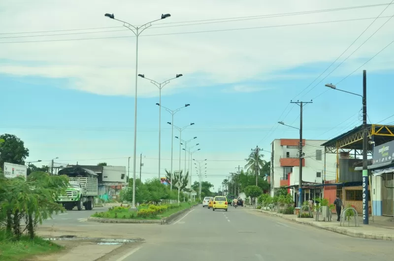 Este sector de la avenida Rondón de Arauca tendrá iluminación a partir de este viernes.