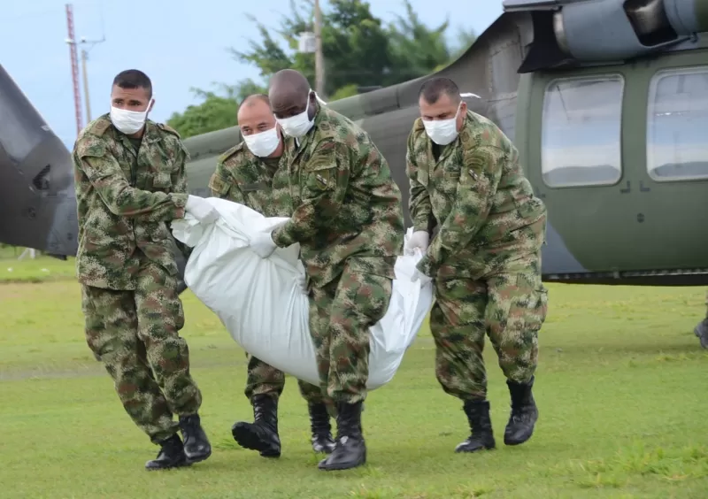 Diez guerrilleros muertos y dos heridos por operación militar realizada por la Fuerza Aérea y el Ejército Nacional en la área rural del municipio de Fortul, departamento de Arauca.