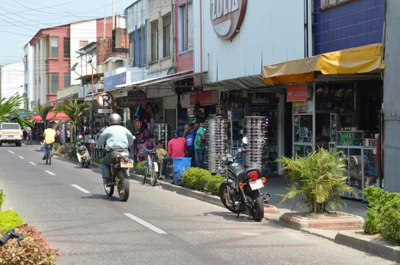 Así se observan los andenes del centro de Arauca.