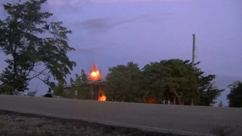 De una manera controlada fueron detonados los explosivos.