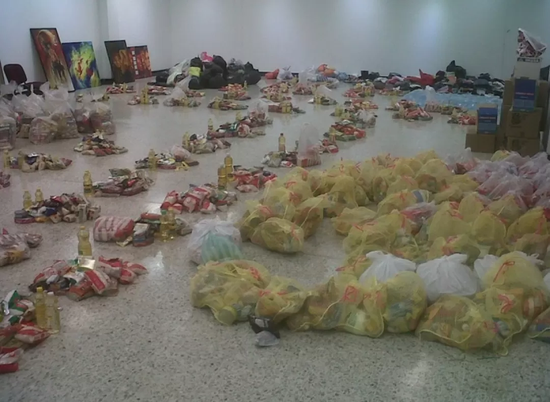 Villavicencio recogió 10 toneladas de ayudas humanitarias para damnificados del invierno de El Castillo, Meta