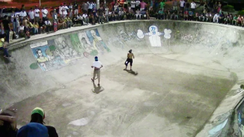 La comunidad de Yopal se asistió masivamente al skatepark de la ciudad apoyar a los participantes.