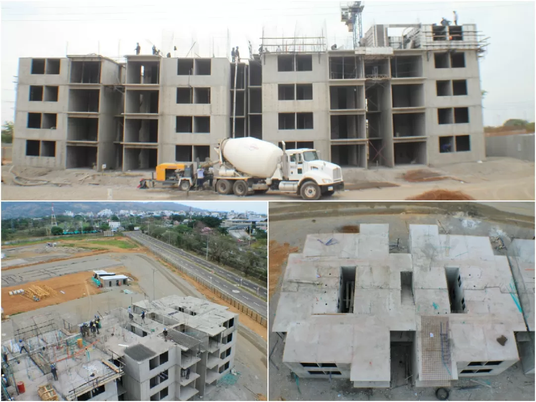 Proyecto de vivienda La Decisión, tiene el avance significativo, dado que a la fecha, ya están fundidos 49 apartamentos.
