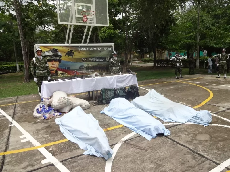 En operación conjunta del Ejército y la Fuerza Aérea. en las instalaciones de la Décimo Octava Brigada del Ejército.