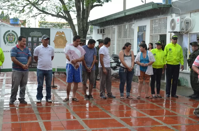 Las personas fueron detenidas en los municipio de Arauca, Arauquita, Saravena y Cubará en Boyacá.
