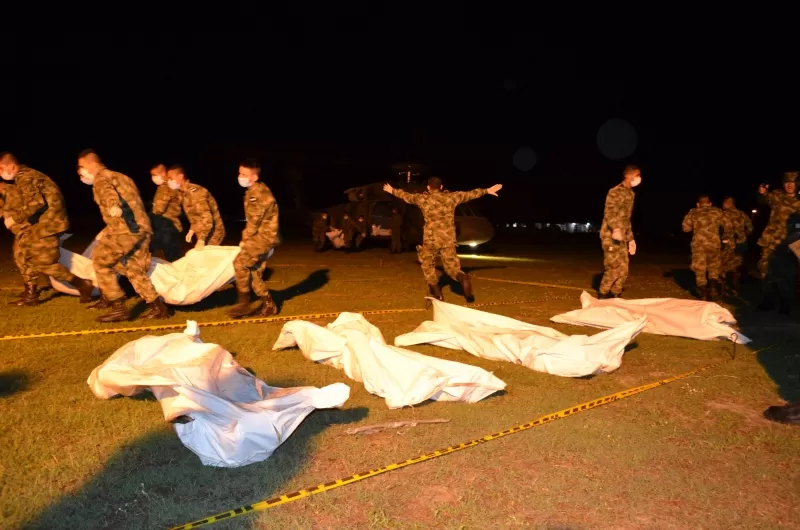 En el ataque realizado por las fuerzas armadas a un campamento de la guerrilla murieron 33 supuesto guerrilleros de las farc.