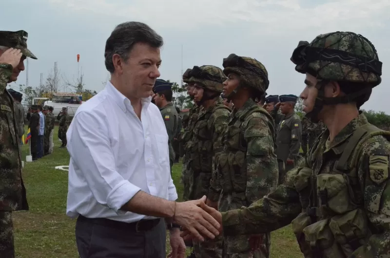 Santos dijo en Arauca que este hecho es una muestra de que en su gobierno buscará la paz por las buenas o por las malas.