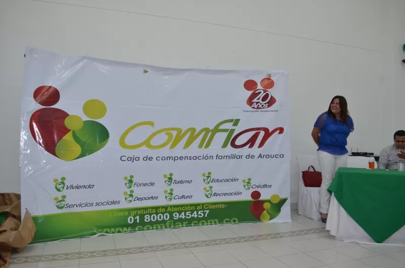 La nueva imagen de la Caja de compensación familiar de Arauca, Comfiar.