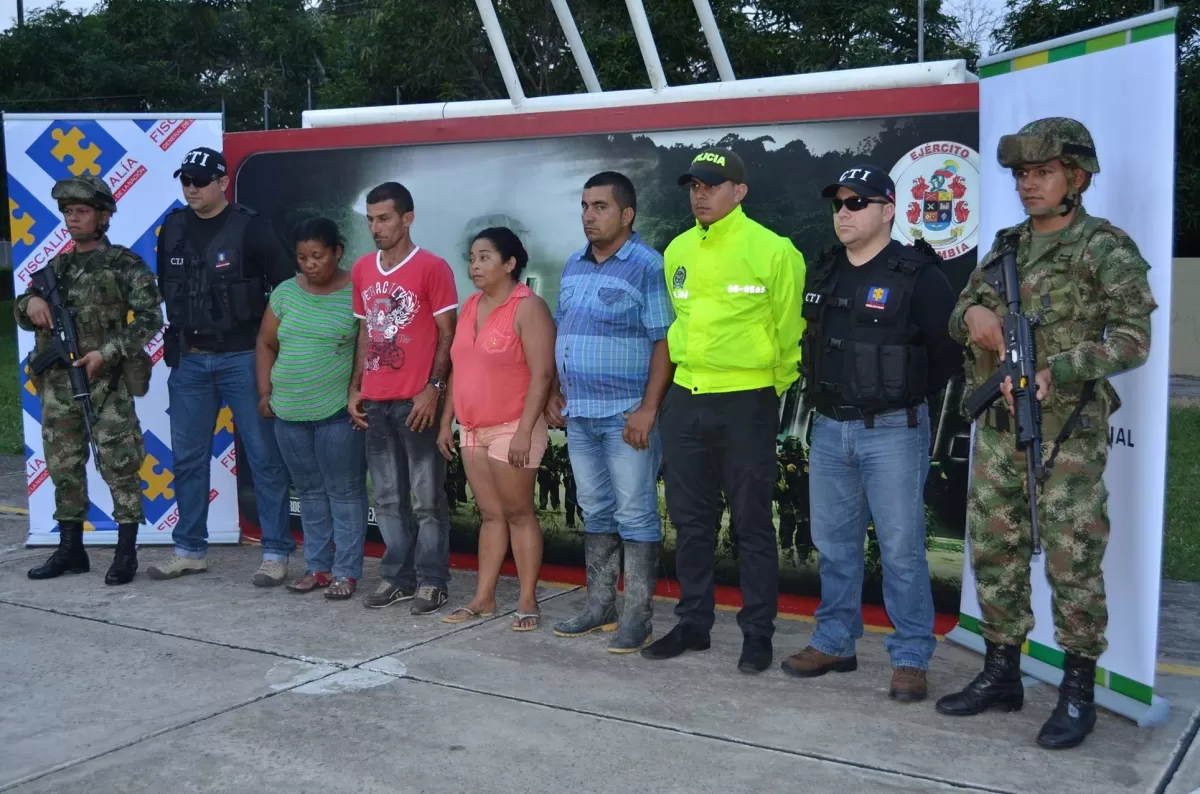 En Arauquita fueron capturados cuatro presuntos auxiliadores de la guerrilla de las Farc.