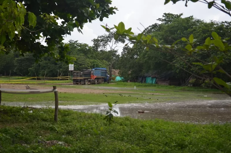 El sector de las canchas del barrio Miramar en el municipio de Arauca.