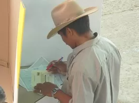 Las elecciones legislativas en Arauca se desarrollan en calma, los electores asisten masivamente a las distintas mesas de votación.