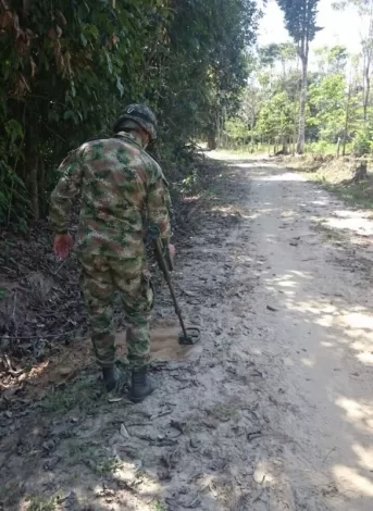Encontrado por el Ejército en la vereda Caño Azul de Arauquita.
