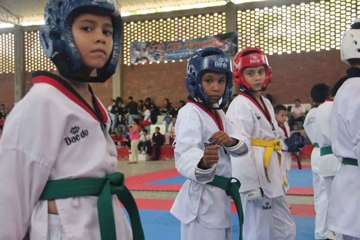 Primer festival infantil y departamental de taekwondo en Maní, Casanare.