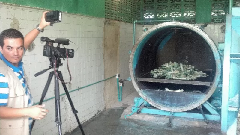 El horno de cremación por hidrólisis alcalina fue instalada para apoyar a los usuarios de las plazas de mercado del municipio de Cumaral en la disposición final de los subproductos cárnicos.