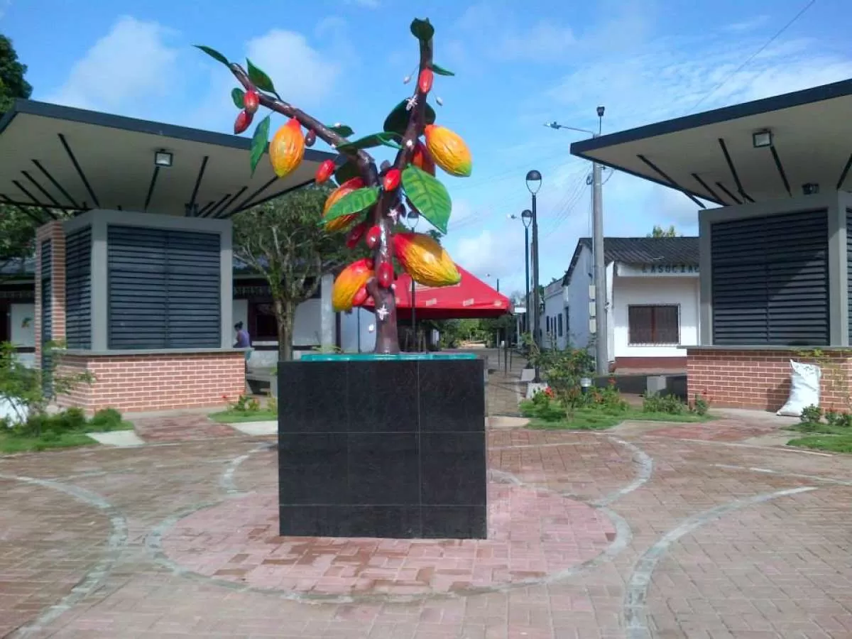 Este sábado 9 de agosto entregarán parque monumento al cacao,  a los productores del grano en el centro poblado El Troncal, Arauquita. Foto: Martín Sandoval.