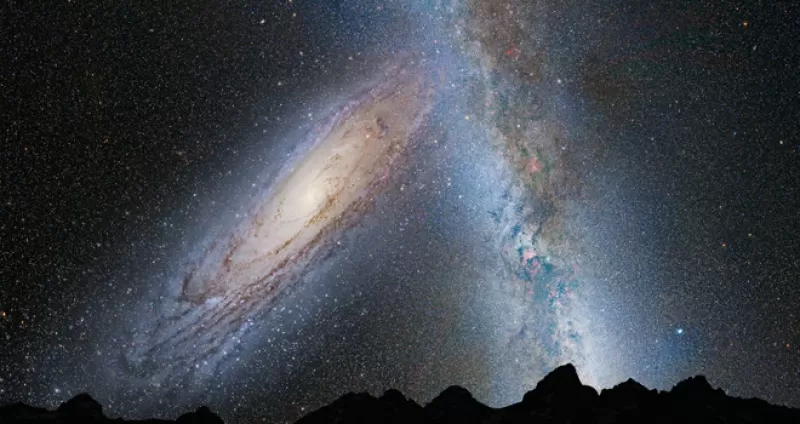 Las galaxias colisionarían dentro de 4 mil millones de años.
