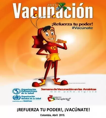 Este año la Semana de Vacunación en las Américas-SVA y la cuarta mundial, se celebrará del 25 de abril al 2 de mayo del 2015, pese a que desde el 1 de abril, inicia la jornada.