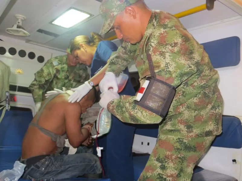 Edison Fonseca Yepes, alias “Jonatán”, de 29 años, herido en combate con el Ejército Nacional.