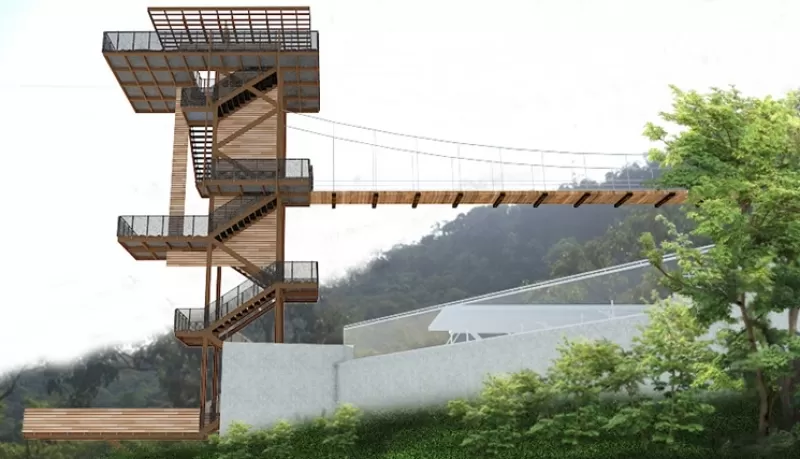 Mirador Turístico que se construiría en la vereda El Carmen, en Villavicencio, departamento del Meta.