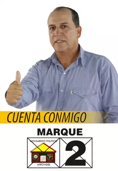 Hernán Morales candidato al concejo de Arauca por el movimiento político Afrovides.