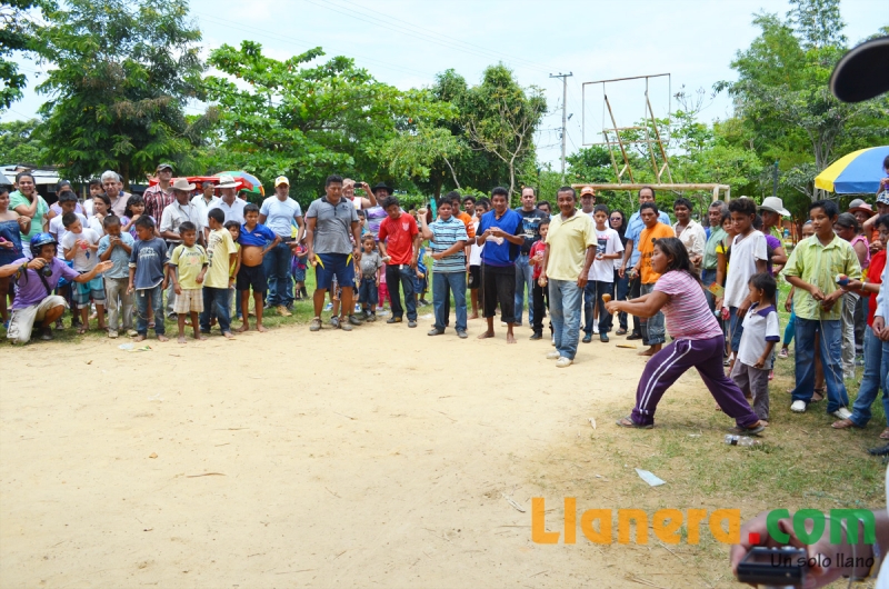 Los indígenas de Matacandela partieron la zaranda en la muestra realizadas por este pueblo indígena Sikuani.