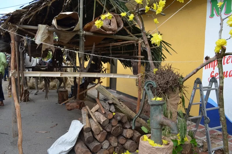 Leña y utensilios llaneros.