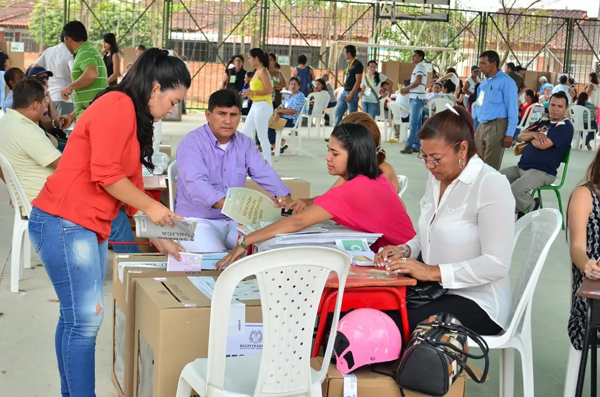 Votación en el puesto Juan Francisco Lara de Arauca.