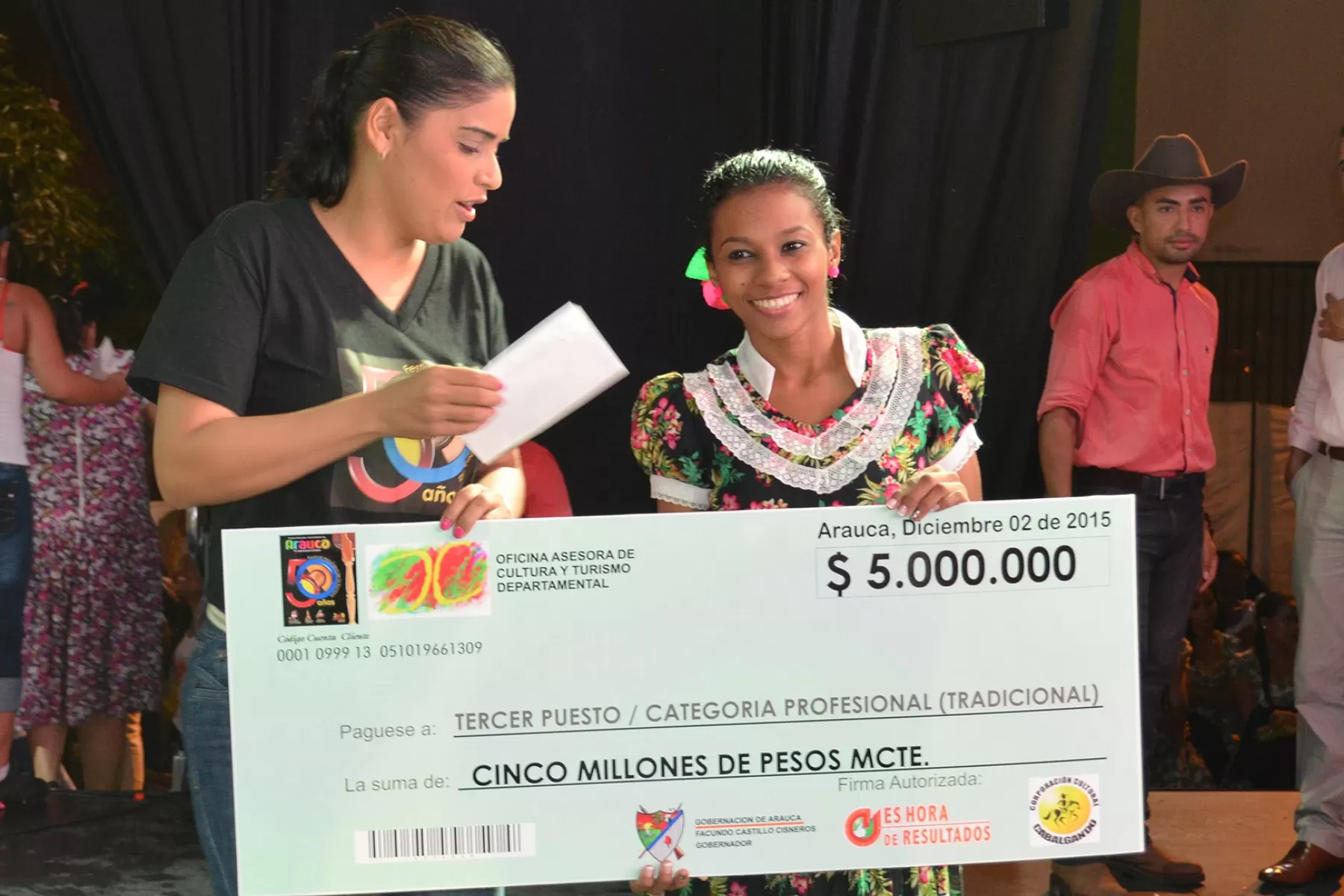 Corporación Cabrestero de Arauca,  tercer lugar.