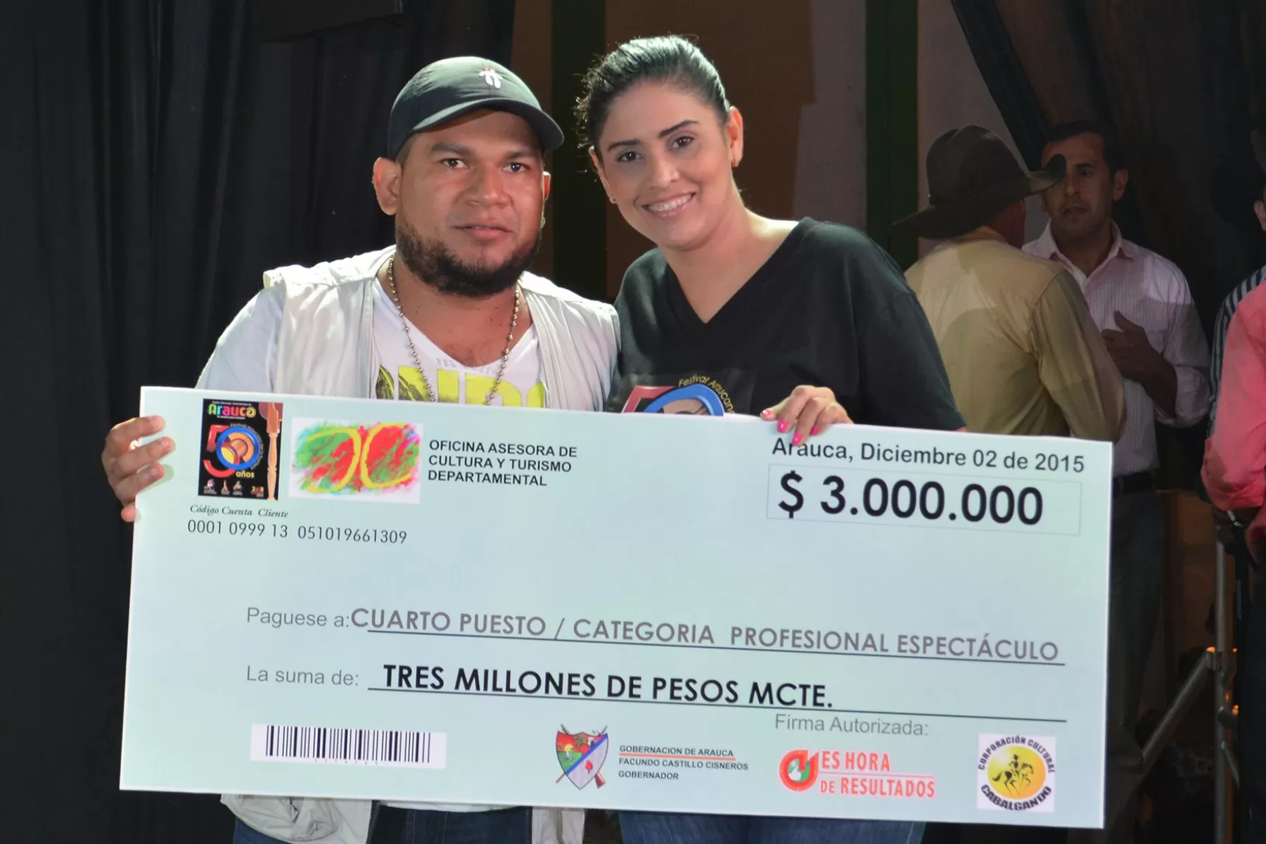 La Selección   del Joropo de Yopal, Casanare, cuarto lugar.