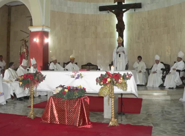 Ceremonia de posesión del nuevo Obispo de la Diócesis de Arauca, Monseñor Jaime Muñoz Pedroza.