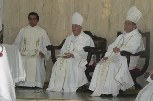 Obispo que asistieron a la ceremonia de posesión del nuevo Obispo de la Diócesis de Arauca, Monseñor Jaime Muñoz Pedroza.
