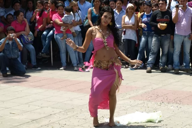 Acto realizado por alumnos del Sena.