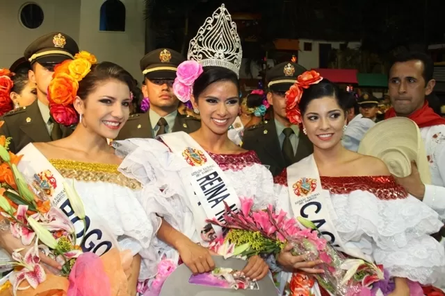 Zaira Karina Pérez Colina representante del departamento de Arauca fue elegida Reina Nacional del Bambuco, por su excelente baile del Sanjuanero Huilense. Foto: La Nación.