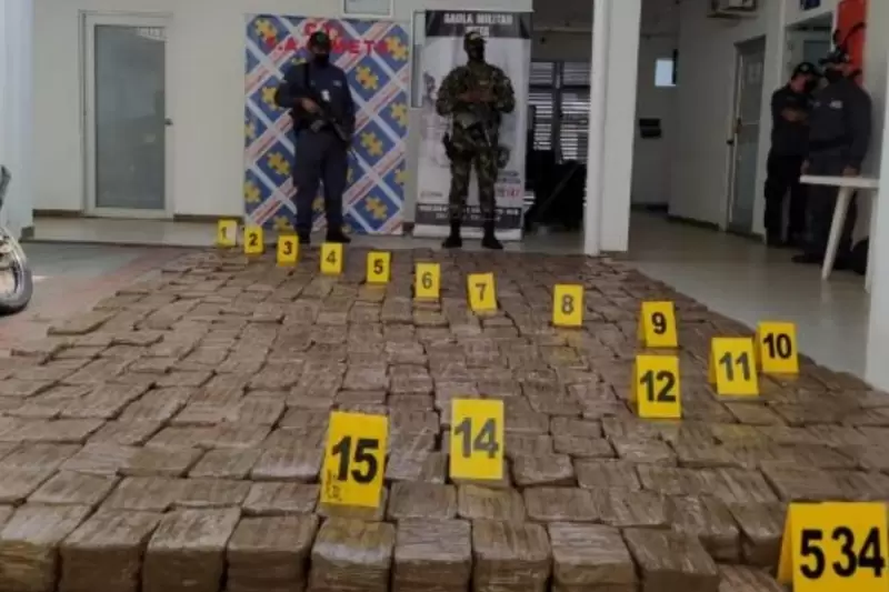 Fiscalía incautó 800 kilos de marihuana creepy en Puerto Lleras, Meta