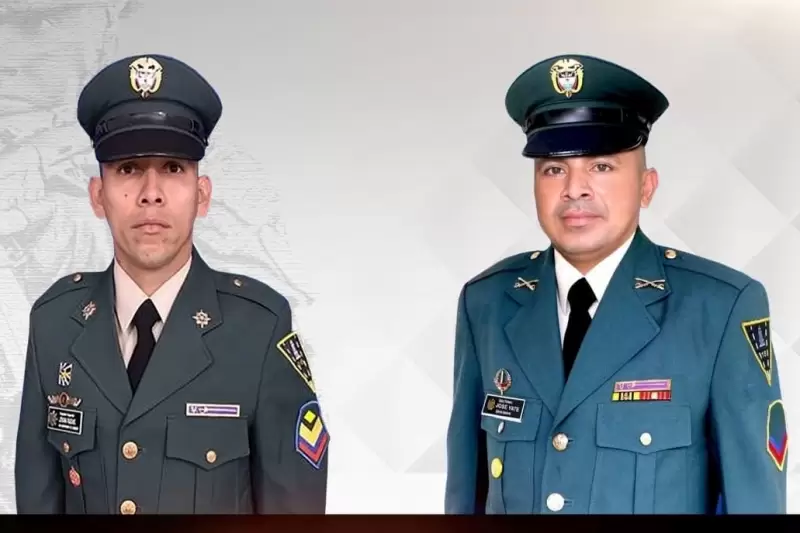 Cabo primero José Yate Yate y al sargento viceprimero Jovan Rudas Sabogal.