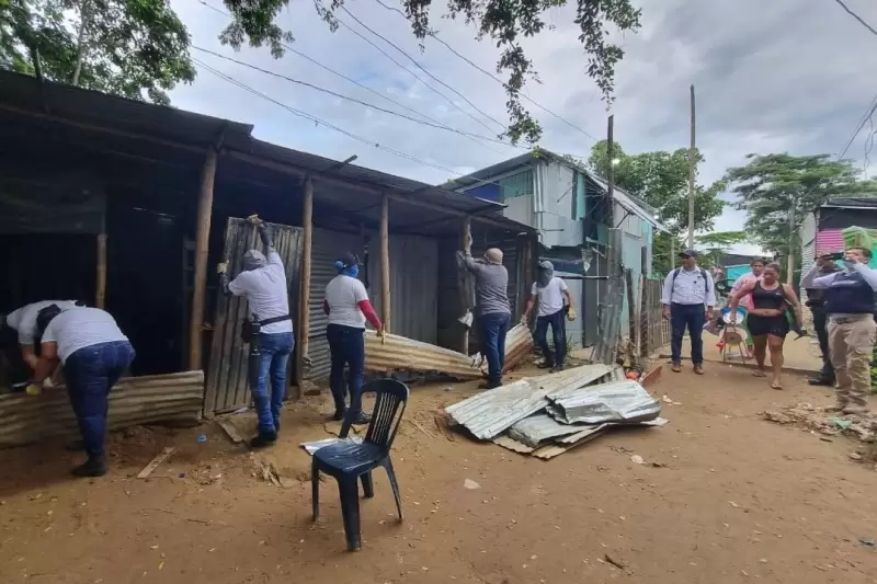 Trece viviendas destruidas en operativos contra el microtráfico en los Guires 