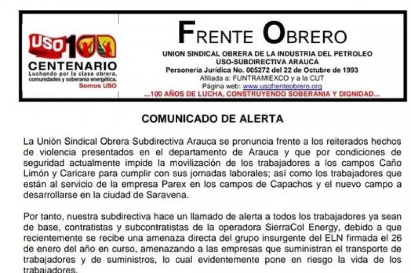 La organización sindical rechaza enérgicamente estas amenazas y exige a todas las partes en conflicto la inmediata aplicación del principio de distinción en el derecho internacional humanitario.