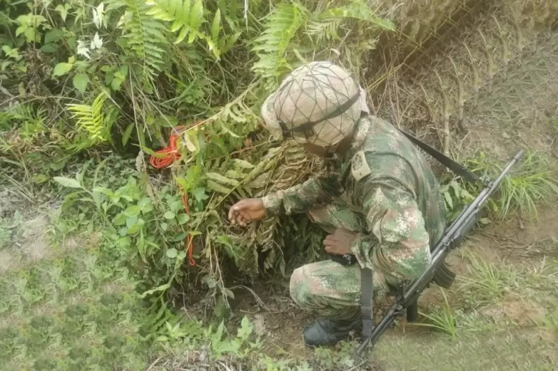 Ejército Nacional neutraliza 13 minas antipersonales en Fortul, Arauca