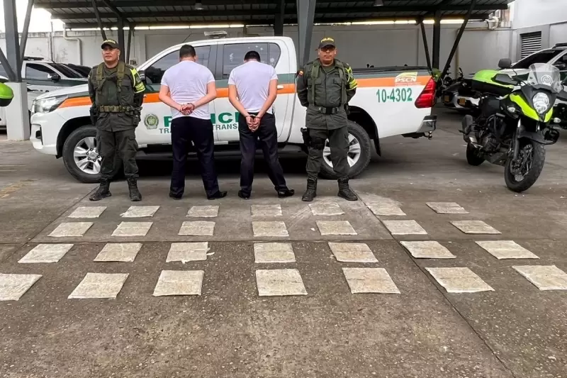 Dos hombres detenidos por tráfico de estupefacientes en Casanare.