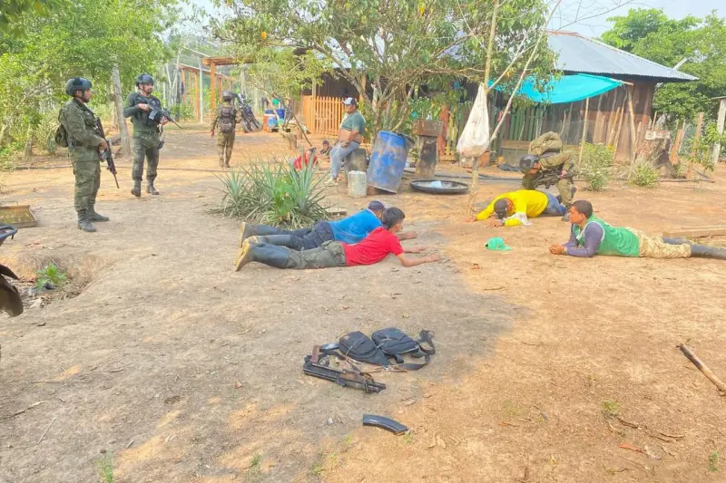  Operación Conjunta del Ejército, la Policía y la Fuerza Aérea Captura a Cabecilla de Disidencia de las Farc en Mapiripán
