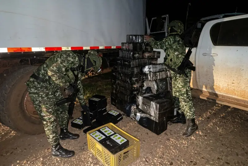 De clorhidrato de cocaína ocultas en un camión
