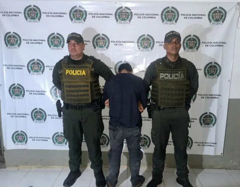 La policía lo capturó en Puerto Lleras, Meta