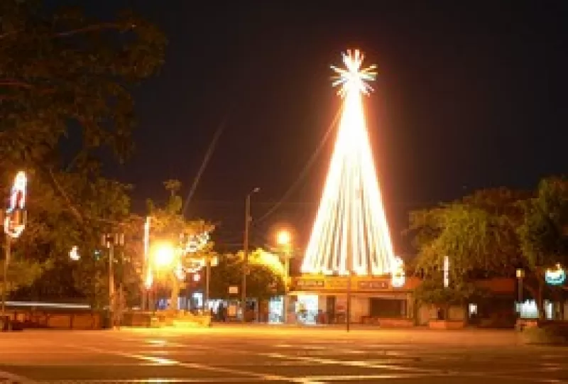 La luces de navidad en Arauca.