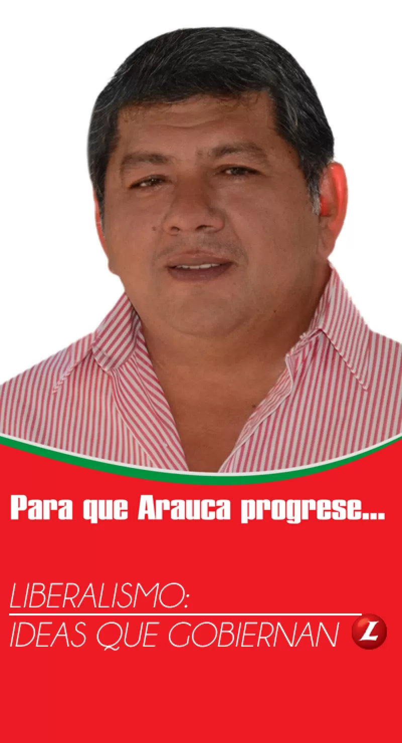 Candidato a la alcaldía de Arauca por el partido Liberal Colombiano.
