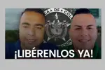 Yordin Fabián Pérez Mendoza y Franklin Esley Hoyos Murcia policías secuestrados en Tame, Arauca.