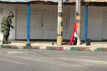 Las autoridades retiraron las banderas alusivas a grupos armados ilegales en Tame.
