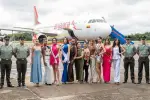 Llegaron a Arauca las candidatas al IX Reinado Nacional del Cacao.