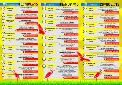 El evento se inicia este miércoles 18 de noviembre 2015.